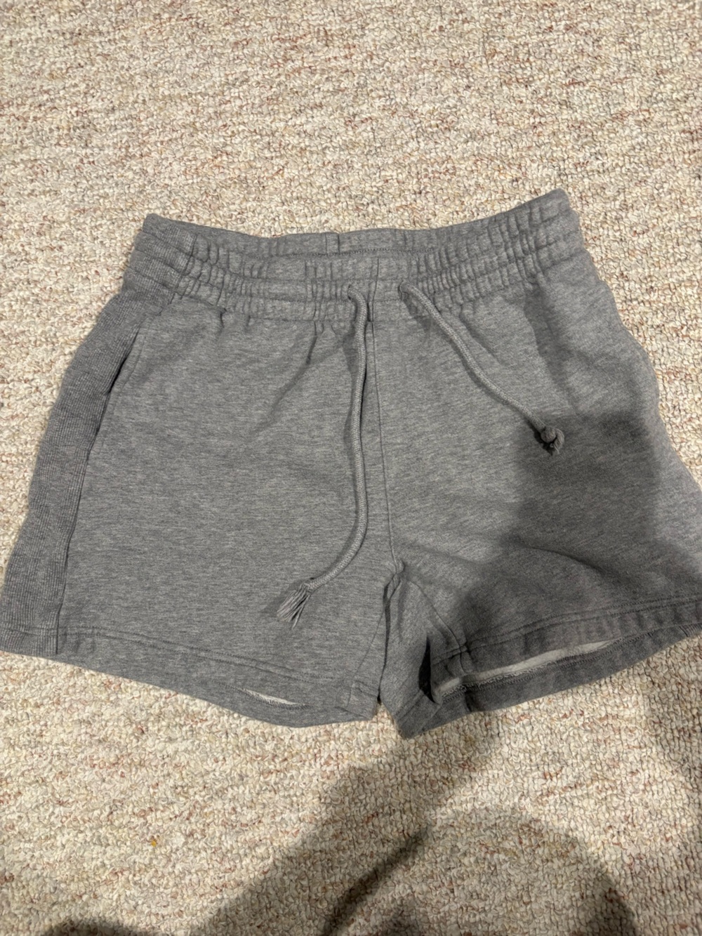 TNA Gray Athletic Knit Drawstring Shorts